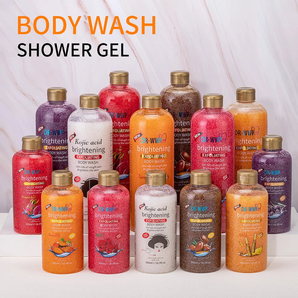 500ml Rose Kojic Acid Lavender Shower Gel