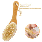 Body brush set exfoliating body dry brush
