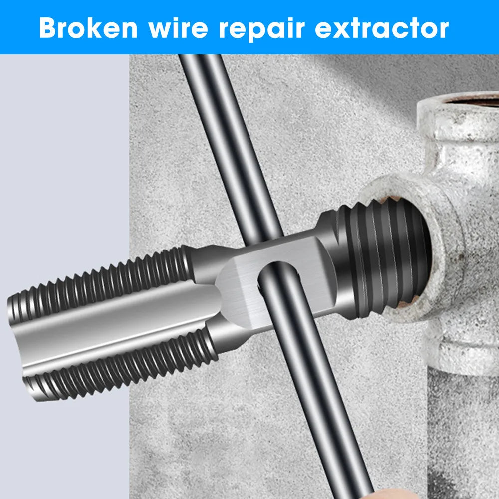 Damaged screw extractor double-headed screw extractor