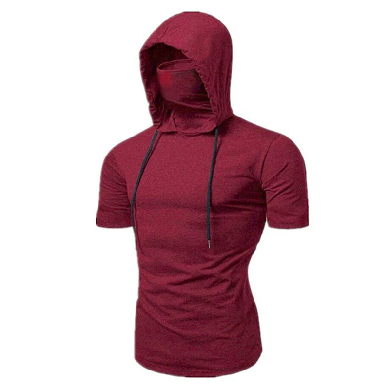 Mens Gym Thin masked Hoodie