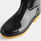 Low High Tube Black  Rain Boots