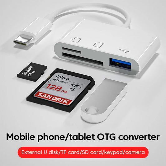 OTG Adapter Type C Plug TF/SD Card Reader For Xiaomi Oneplus iPhone