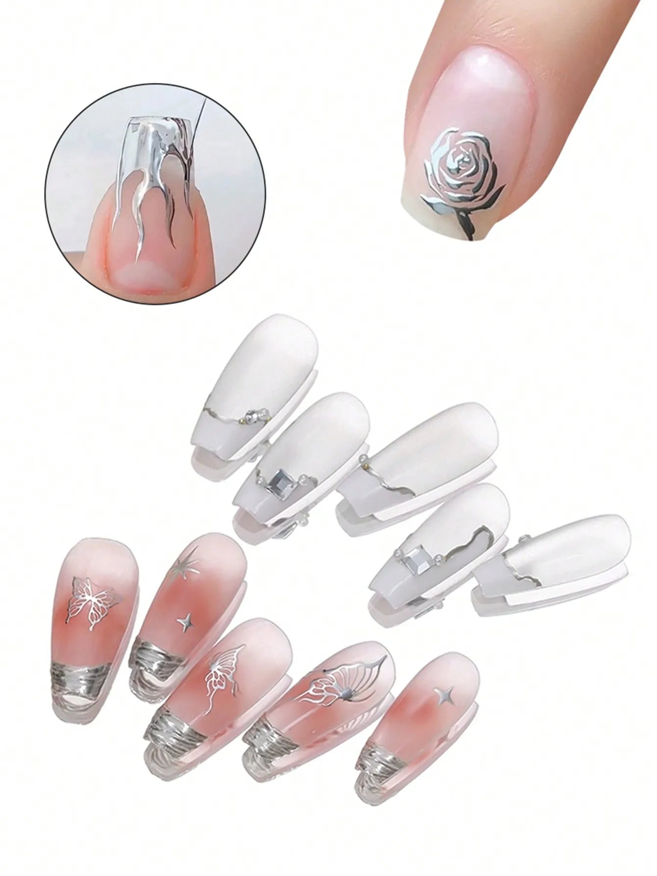 15ML Mirror Silver Metallic Gel Nail Polish