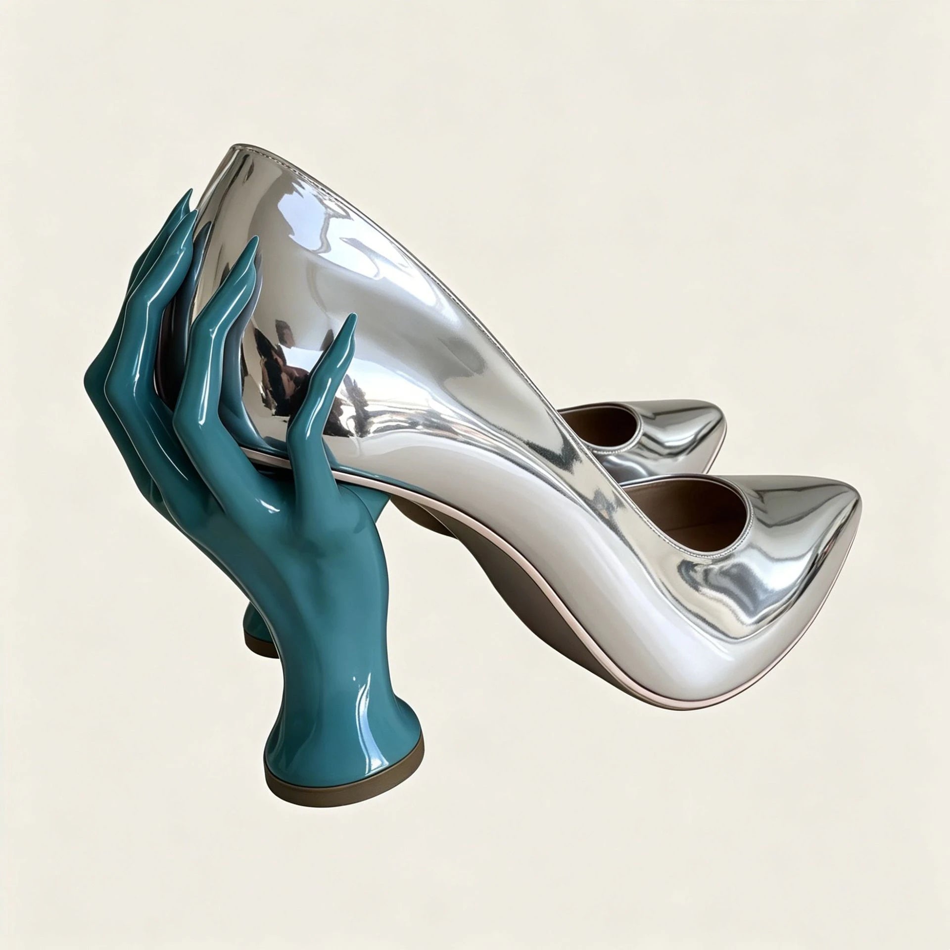 Gothic Sculpted Hand-Shaped Heel Pumps Avant Style