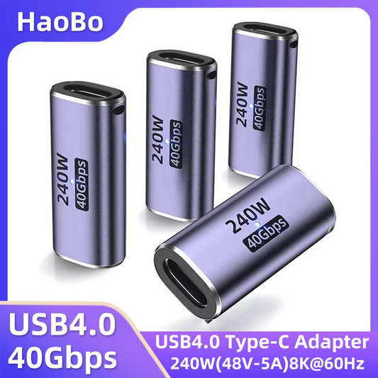 USB C Female to Female Adapter with PD 240W 40Gbps 8K 60hz