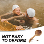 Wooden Handle Water Scoop Bath Ladle Shower Spoon
