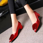Pointed Toe medium heel flats