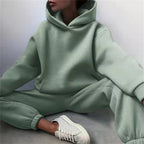 Women's Tracksuit Suit Autumn Fashion Warm Hoodie Sweatshirts