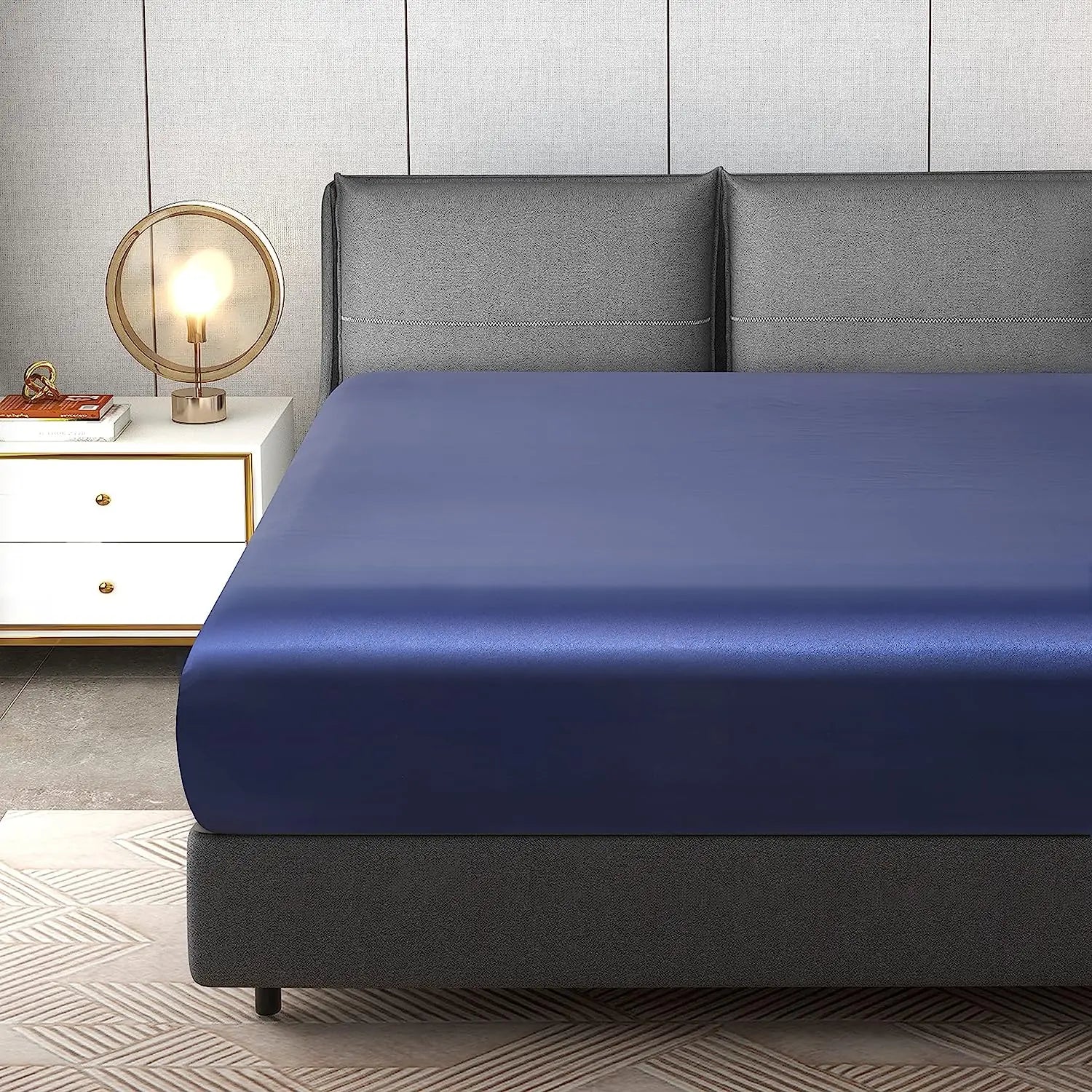 1 Piece Satin Fitted Sheet