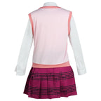Costume de Cosplay Anime Danganronpa Kaede Akamatsu, gilet rose