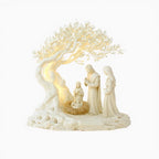2D Flat Prayer under Moonlight Tree Decoration