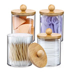 1pcs Cotton Swab Storage Box Acrylic Jar