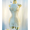 Hollow Out Fishnet Dress