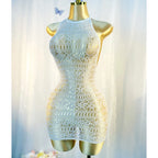 Hollow Out Fishnet Dress
