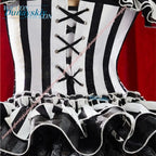 Scary Clown Black White Costume Set