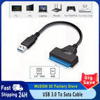 SATA to USB 3.0 / 2.0 Cable Up to 6 Gbps for 2.5 Inch