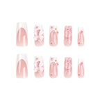 24pcs Coffin Shaped Nails