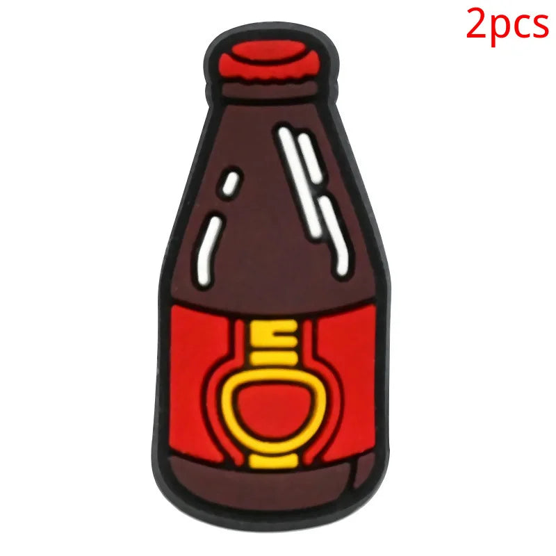 Puerto Rico series PVC 2pcs shoe charms