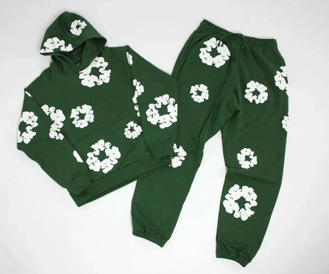 cotton foam printed Track suit