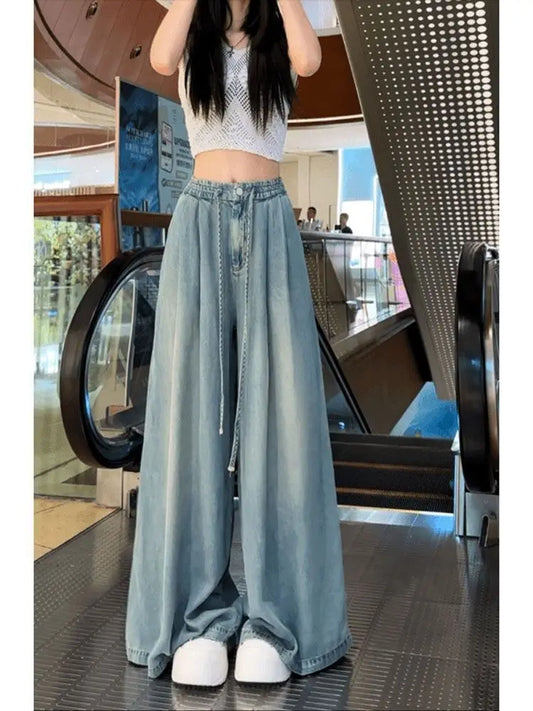 Drape Wide Leg Jeans