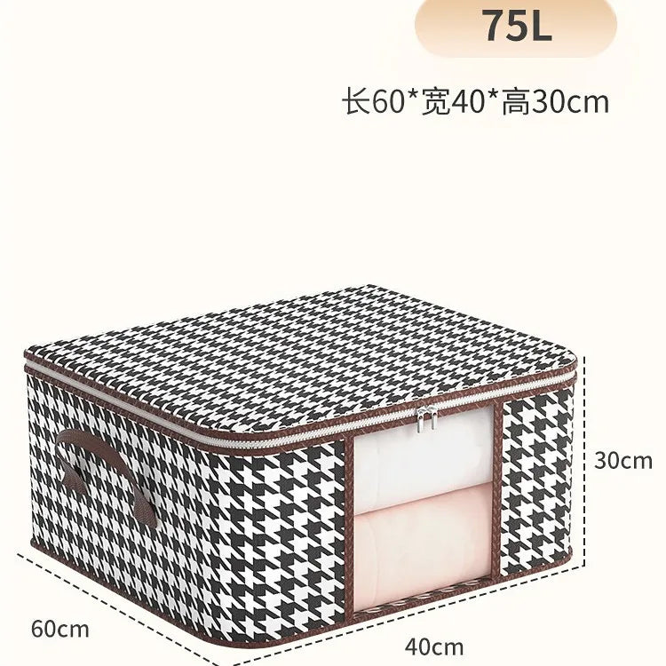 Houndstooth Storage Visual Portable Quilt Bag