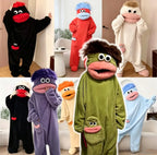 Cartoon big mouth monster cosplay pajamas