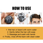 Natural Black Hair Soap Anti-Gray Hair Treatment