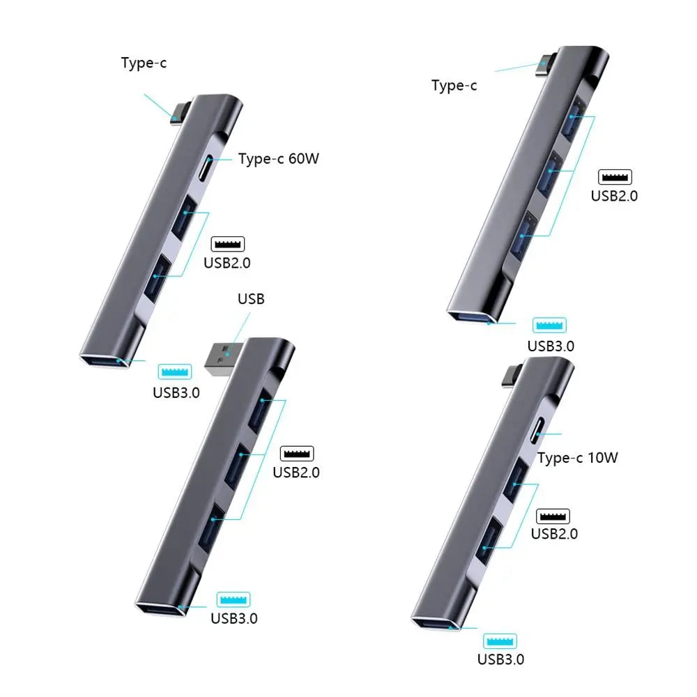 4 IN 1 USB-C HUB Universal USB 3.0 Docking Station