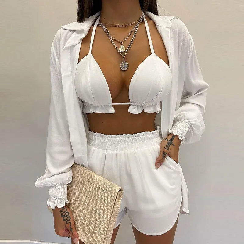 Bathing Suit Shorts Three Pieces