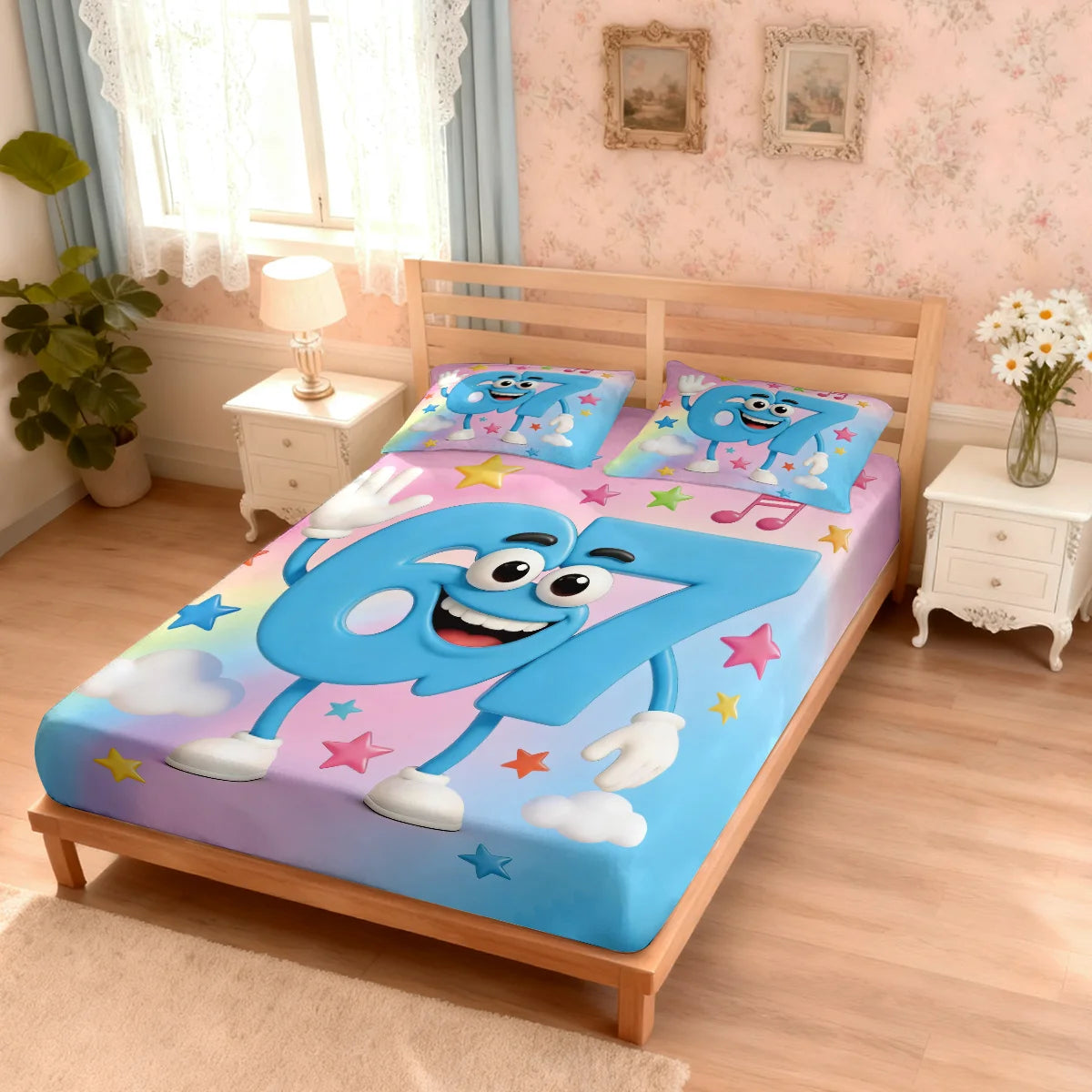 3pcs Cartoon 67 Bedsheet Set