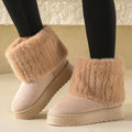 Plush Warm Mid Heel WaterProof Snow Boots
