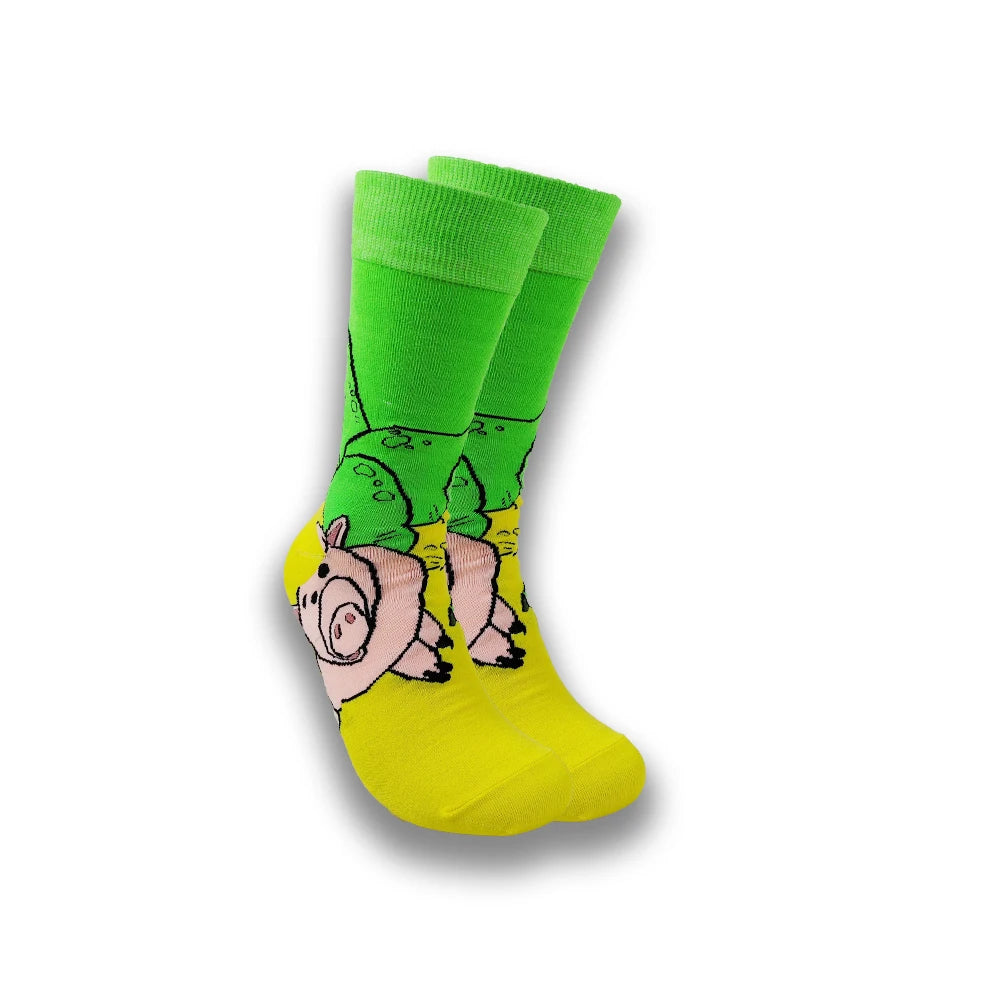 Graphic animated socks