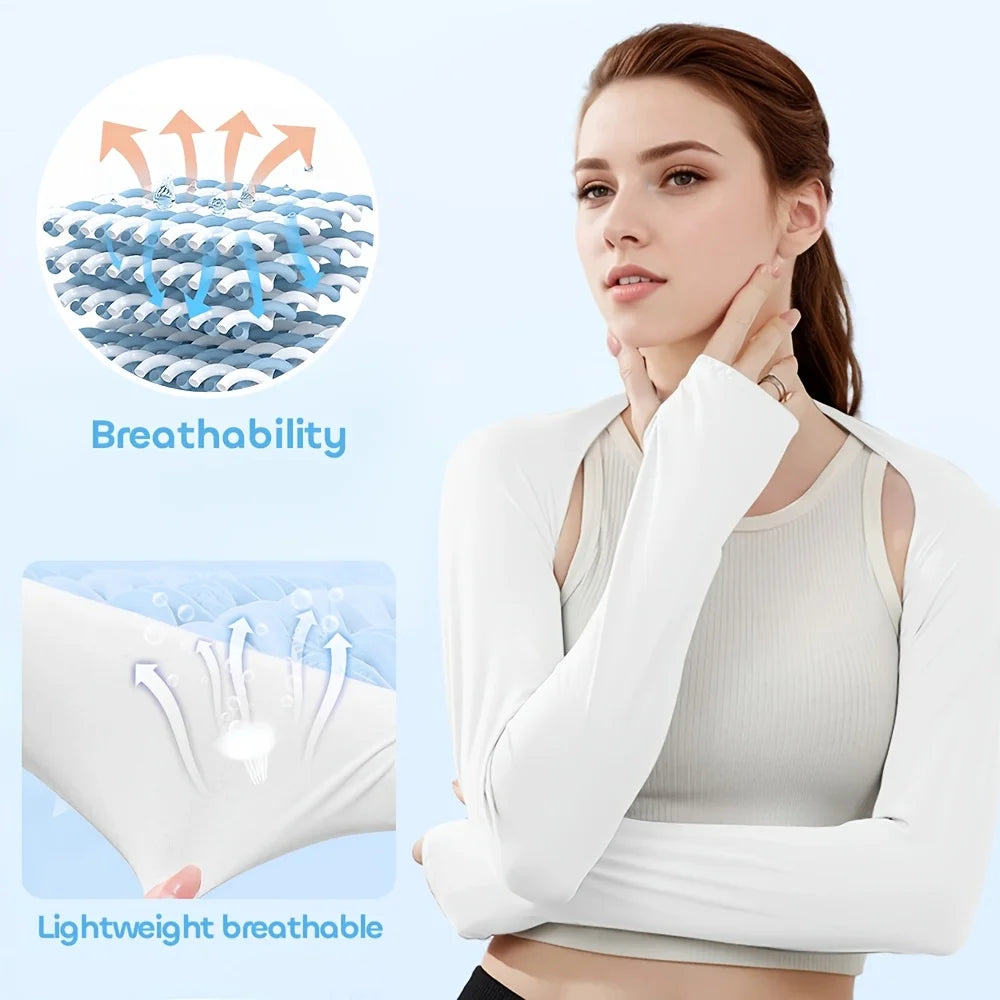 1pc Ice Silk UV Protection Arm Sleeves