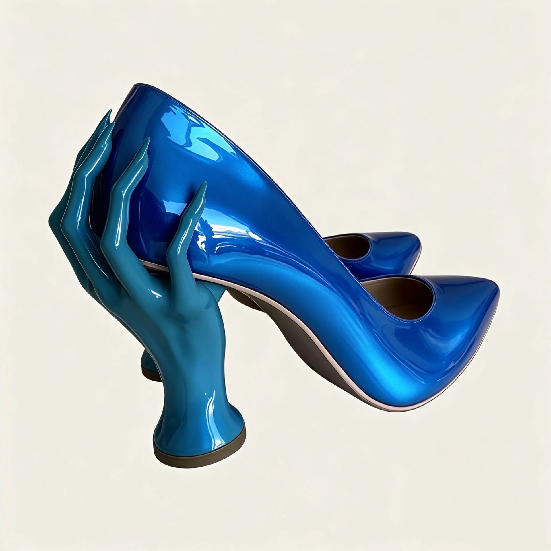 Gothic Sculpted Hand-Shaped Heel Pumps Avant Style