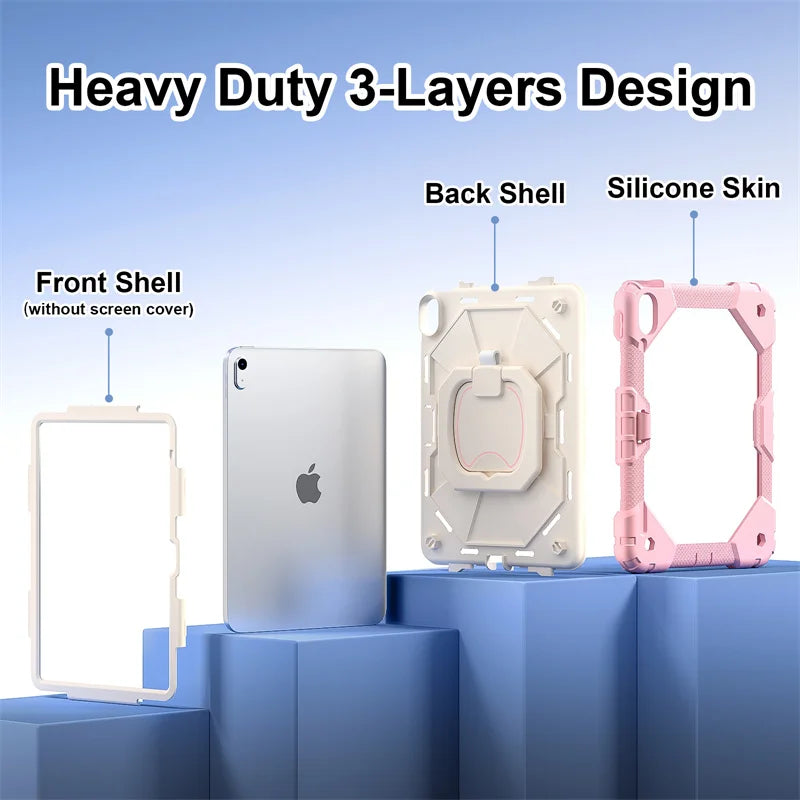 Generation Case Shockproof Tablet Cover For iPad Air 7 6 5 4 10.9 3 Pro