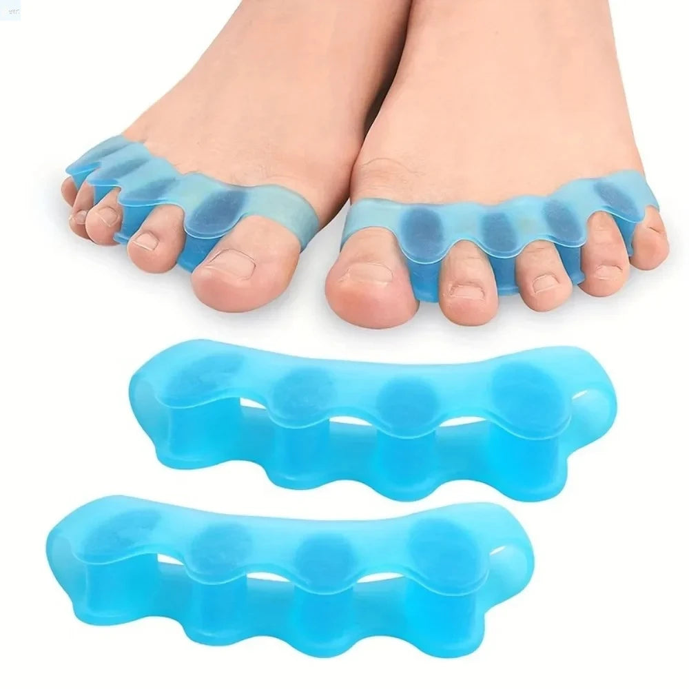2 soft touch silicone toe spacer