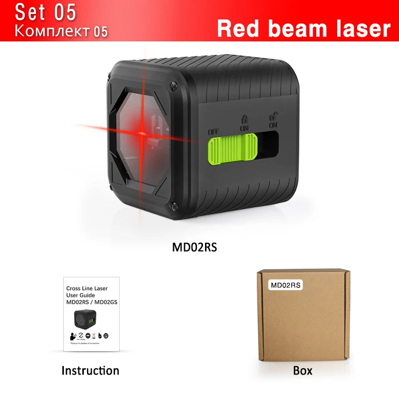 CLUBIONA warehouse clearance 2 Lines Laser Level Self Leveling With Level accessories