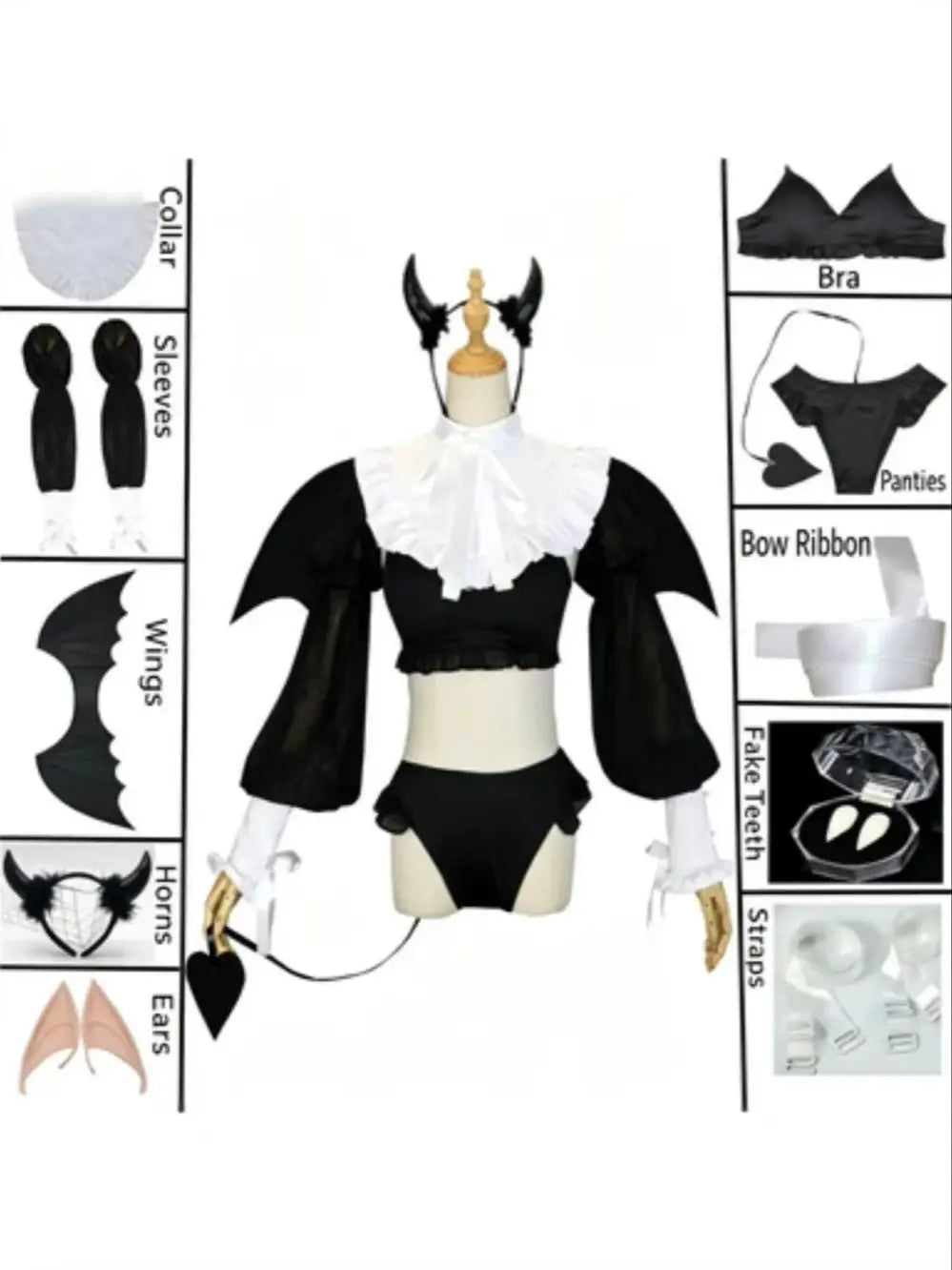 Devil Vampire Cosplay Costume