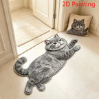 Creative Fun Cat-shaped Entryway Doormat