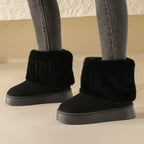 Plush Warm Mid Heel WaterProof Snow Boots