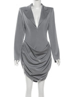 Lapel mini dress