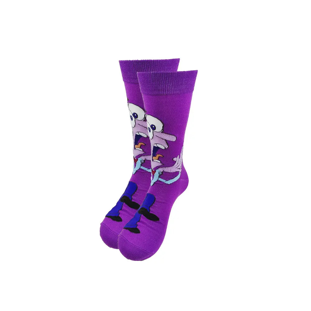 Graphic animated socks