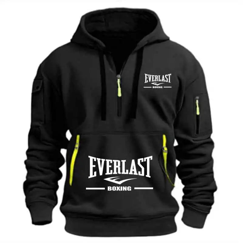 Men's Casual Hoodie Multi-pocket Sports Long-sleeve Sweatshirt
