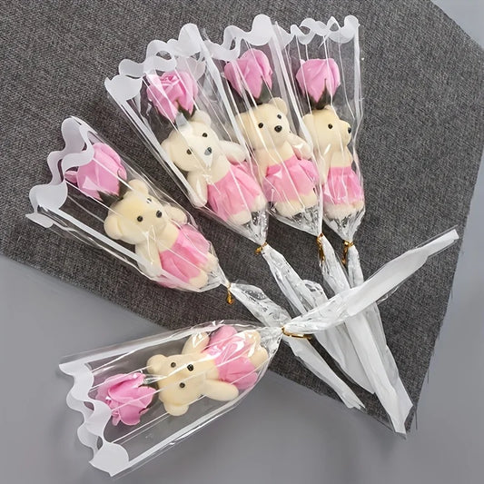 Mother's Day Cute Teddy Bear Rose Bouquet