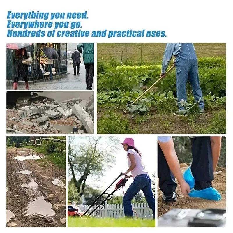 100/300PCS Disposable Waterproof Shoe Cover