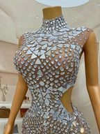 Elegant Rhinestone Sequin Long Dresses