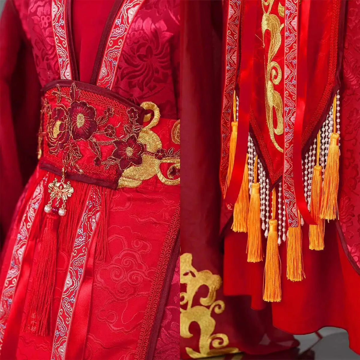 Wedding Grandmaster Envy Of Demonic Dress Ancient Hanfu Mo Dao Zu Shi Wei Wuxian Clothing Lan Wang Ji Cosplay Costume Full Set