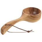 Wooden Handle Water Scoop Bath Ladle Shower Spoon