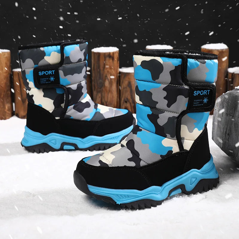 Children Plush Waterproof snow boots