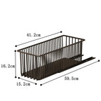 2Pcs Pull Out  Carbon Steel Slide Out Drawers